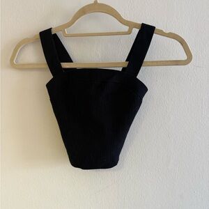 Abercrombie & Fitch Black Crop Top